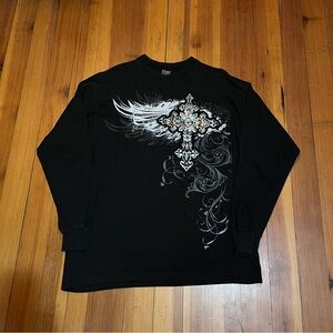 Sun wear y2k cross shirt